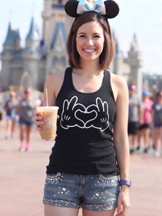 Tops - Mickey ❤️ Gloves Graphic Racerback Tank